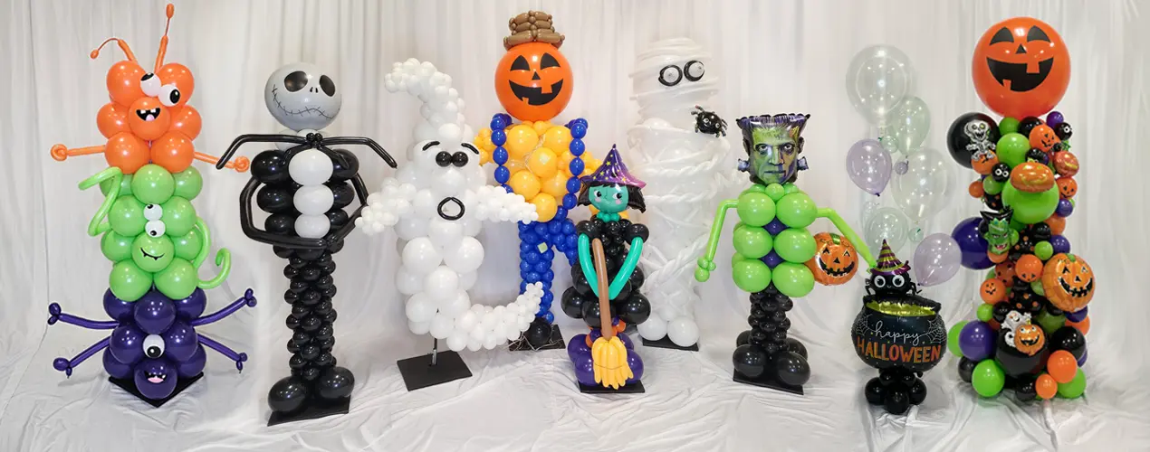 Balloon sculptures for Halloween events