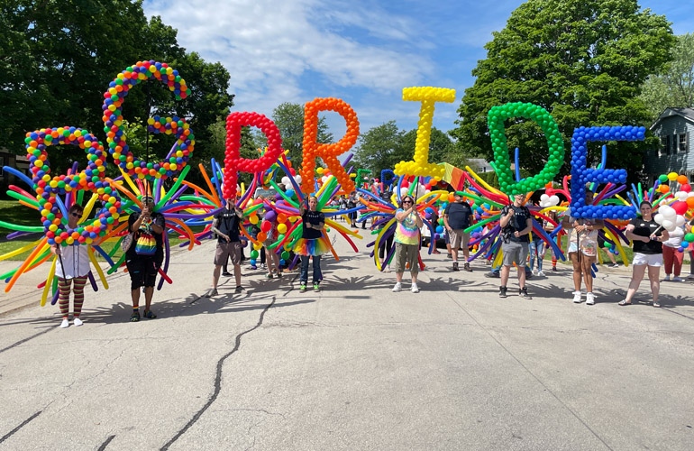 Buffalo Grove Pride Parade Balloons