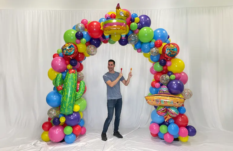 Cinco de Mayo balloon arch