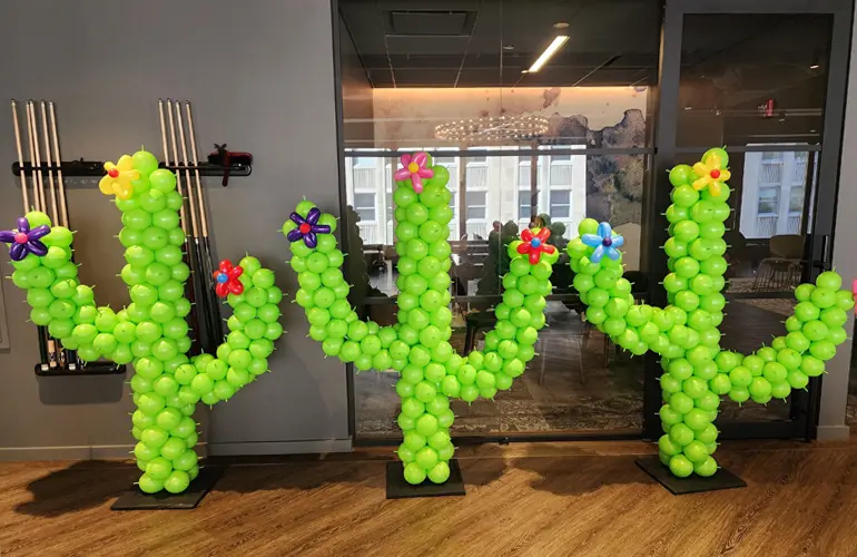Cactus balloon sculpture