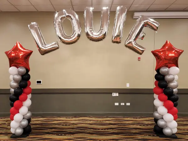Columns with Letters Arch