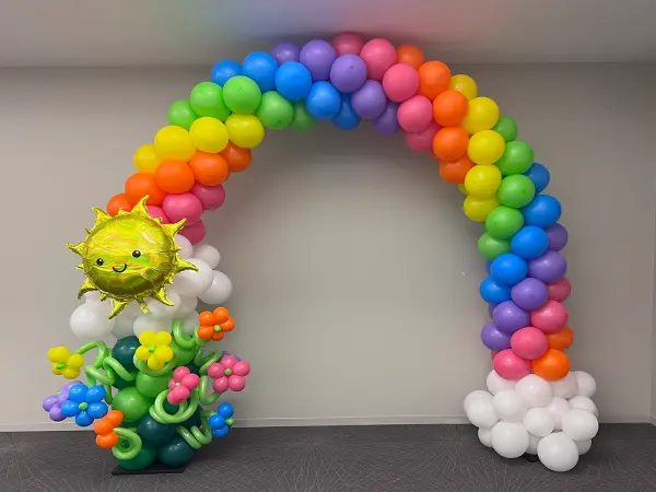 8ftx8ft Rainbow Flower Arch