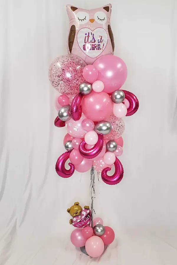 It's a girl themed balloon column