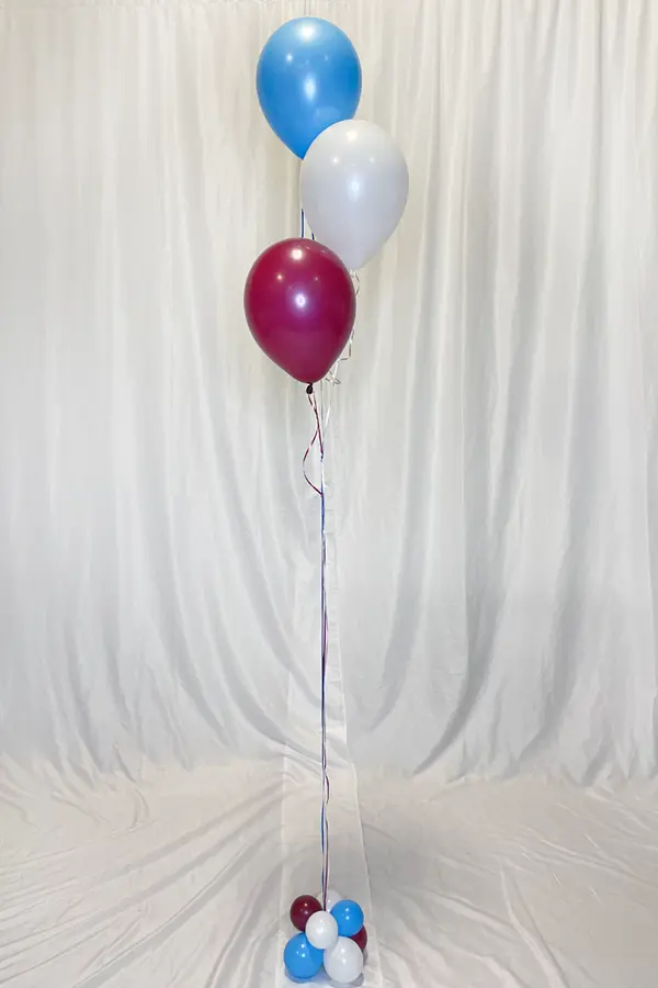 Classic balloon bouquet of 3 balloons