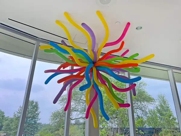 Large balloon firework for ceiling decoration