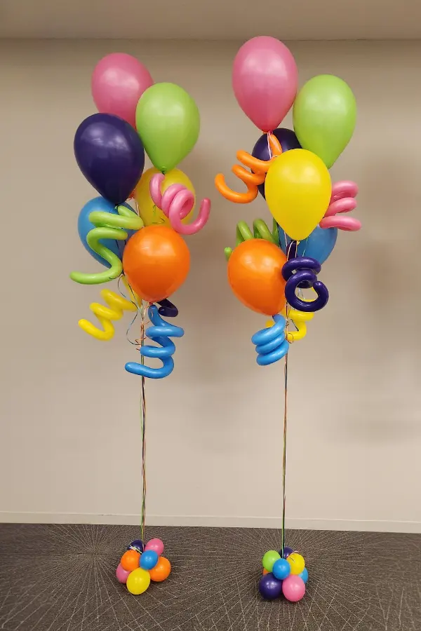 Balloon bouquet with confetti balloons 