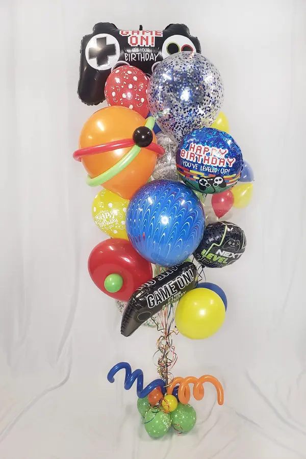 A larger than life balloon bouquet featuring your favorite characters