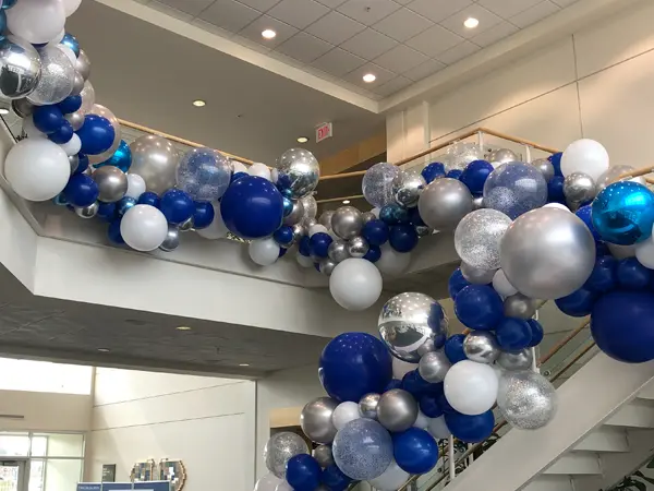 Organic balloon garlands are very customizable and great for all event types