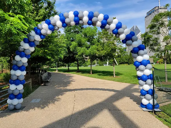 Wide Classic balloon arch available in many colors and patterns