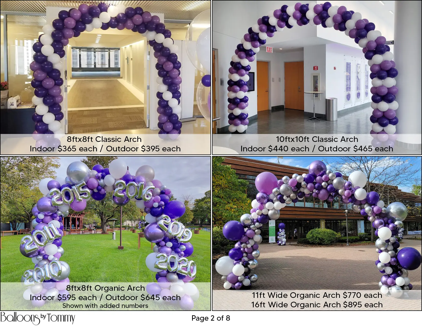 Classic and organic styled balloon columns