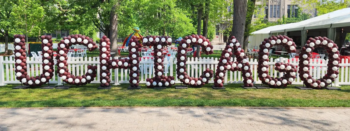 5ft tall balloon sculpture letters and numbers