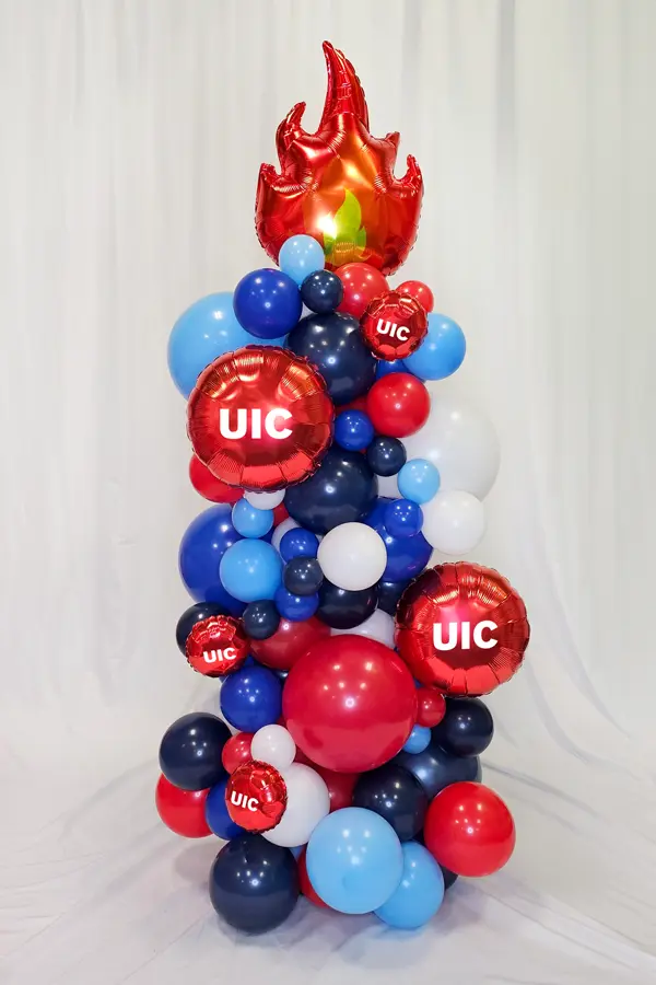 7.5ft organic UIC themed balloon