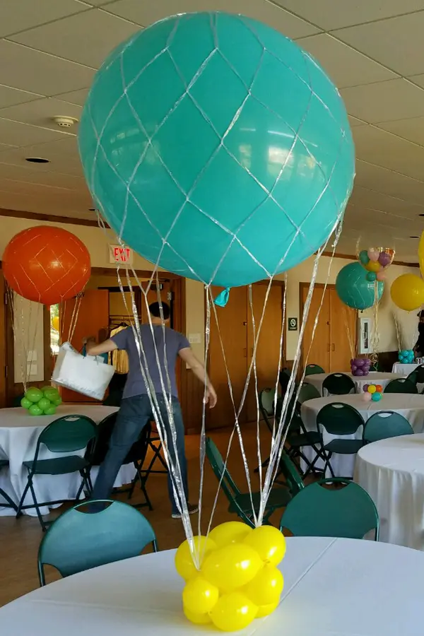 Hot air balloon centerpiece