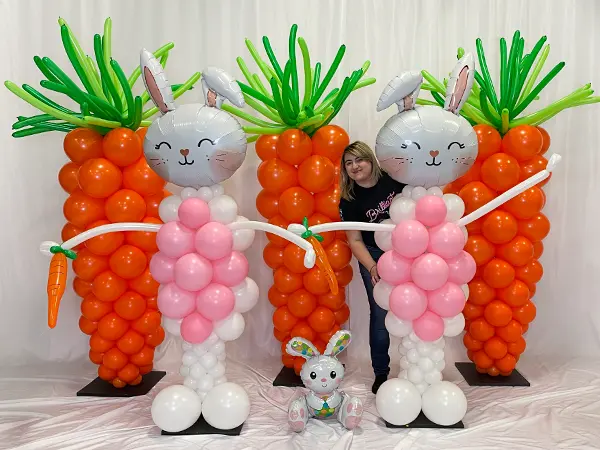 7.5ft Carrot or Bunny balloon sculpture