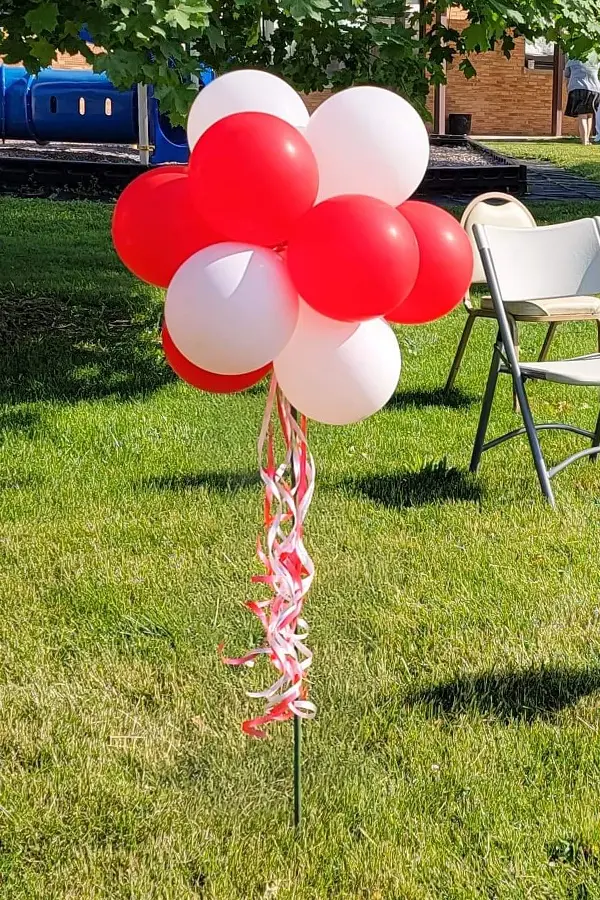 Topiary yard balloon decoration for yards