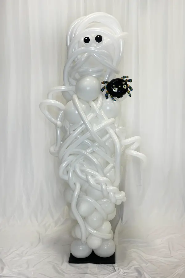 Balloon sculpture of a mummy