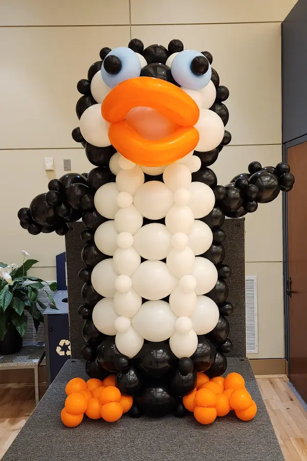 Balloon sculpture that can also be worn as a costume
