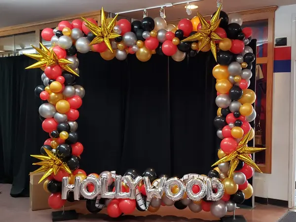 Hollywood themed organic photo frame for selfies and photo ops