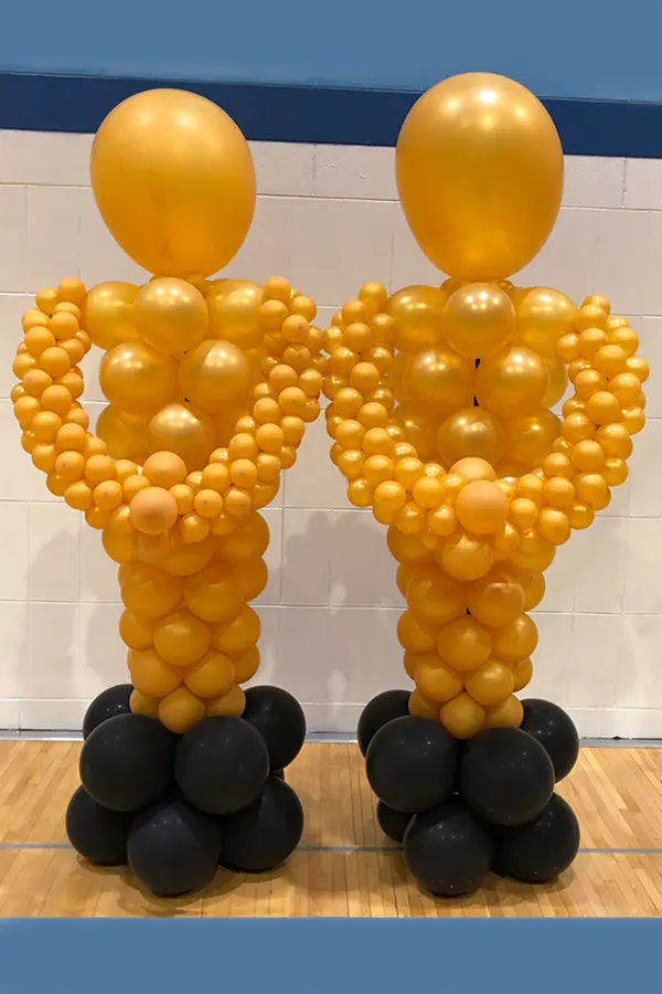 8ft tall Oscar award balloon sculpture