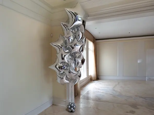 Latex-Free mixed size foil helium bouquet