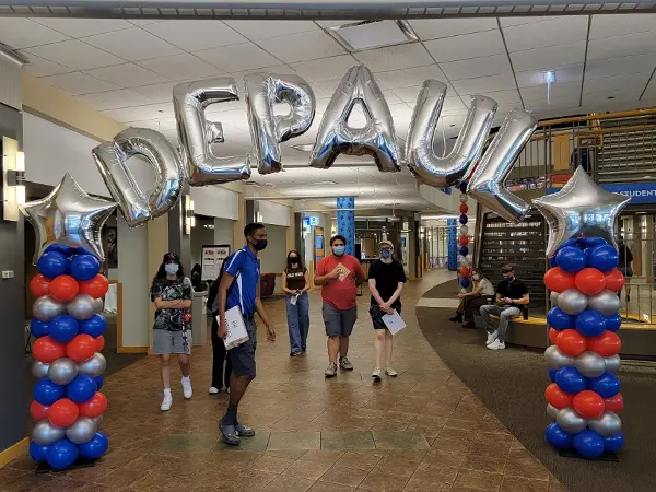 Columns with Letters Arch