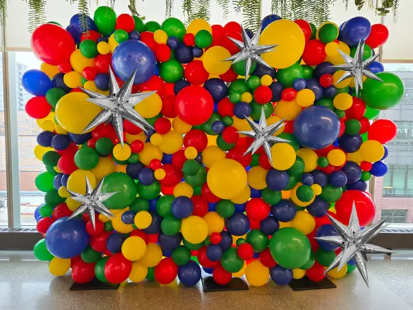 8ftx8ft custom deluxe organic balloon wall