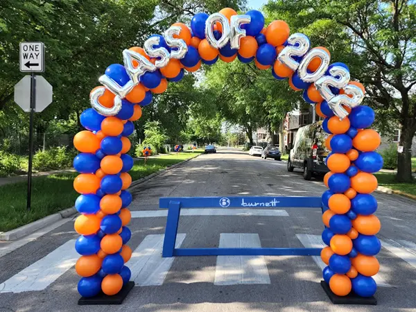 8ftx8ft Arch with letters or numbers attached to the top