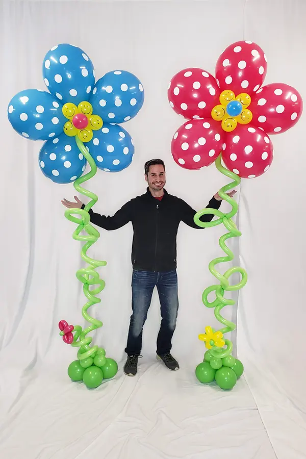 10ft tall jumbo balloon flower