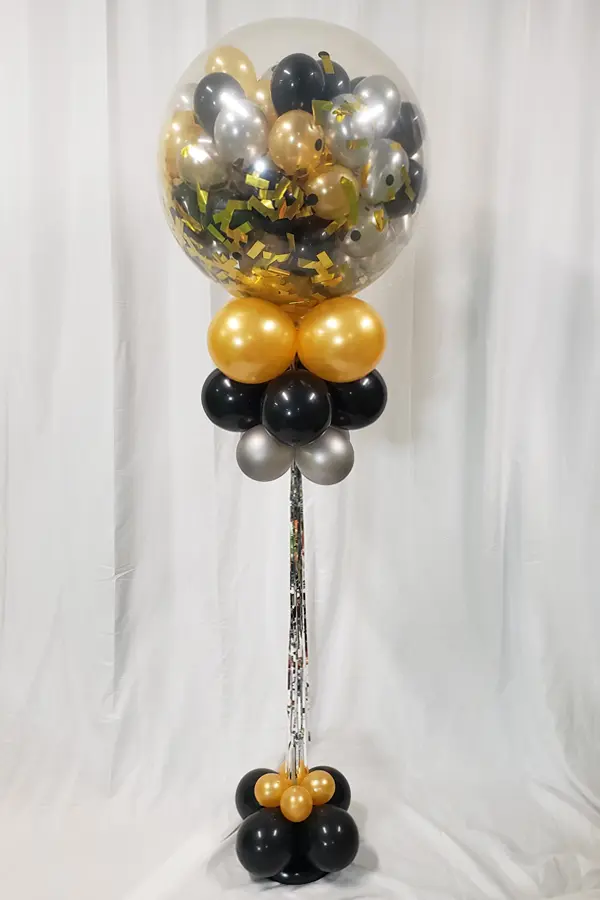An alternative to traditional balloon drops, standing pop drop columns. Great for kids!