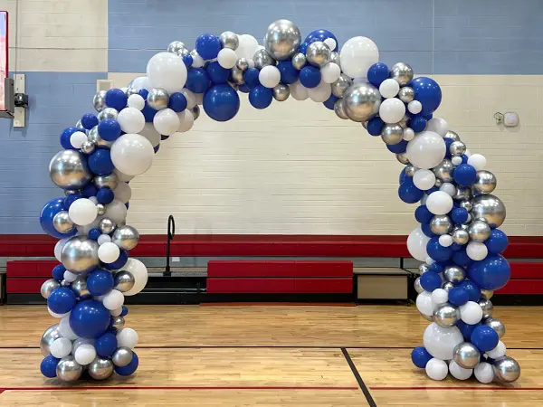 Organic styled balloon arch 10ft10xft available for indoor or outdoor use