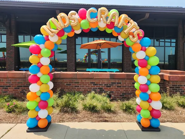 8ftx8ft Classic Balloon Arch in a boxed shape