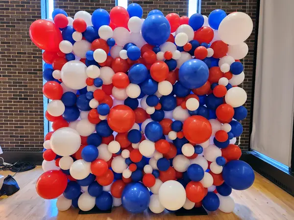 Organic styled balloon walls are a trendy way to add something extra to your event and make the perfect selfie background