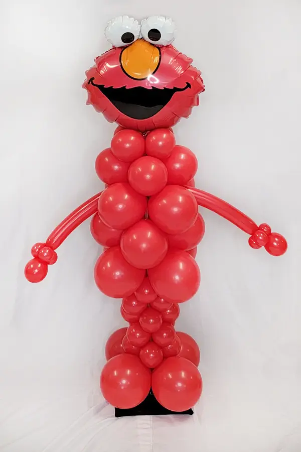 4.5ft tall Elmo balloon sculpture