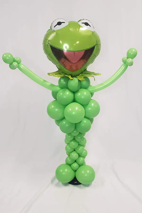 4.5ft tall Kermit balloon sculpture