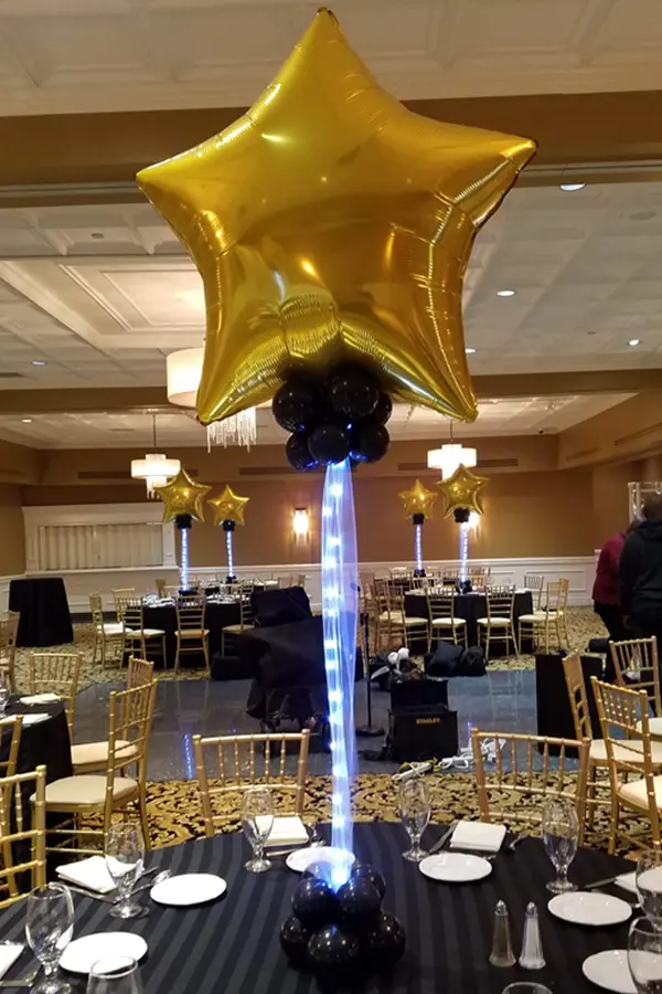 Bring the sky to you with led wrapped centerpieces