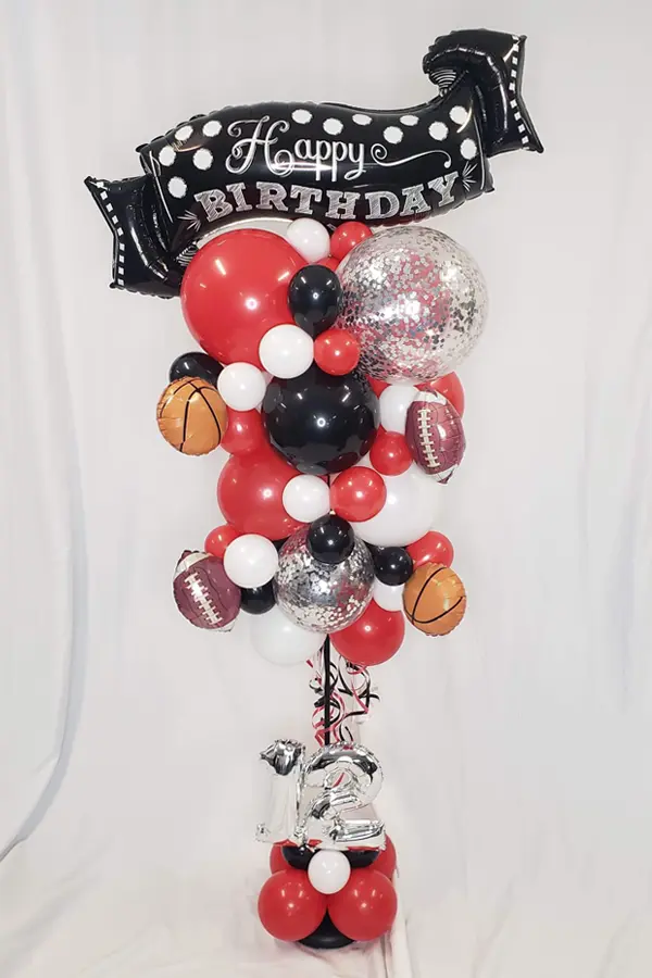 Party  balloon column that matches your theme