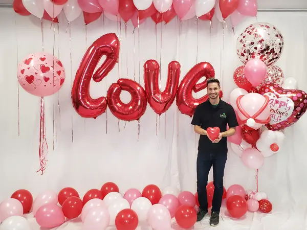 Valentine's Day balloon decor package